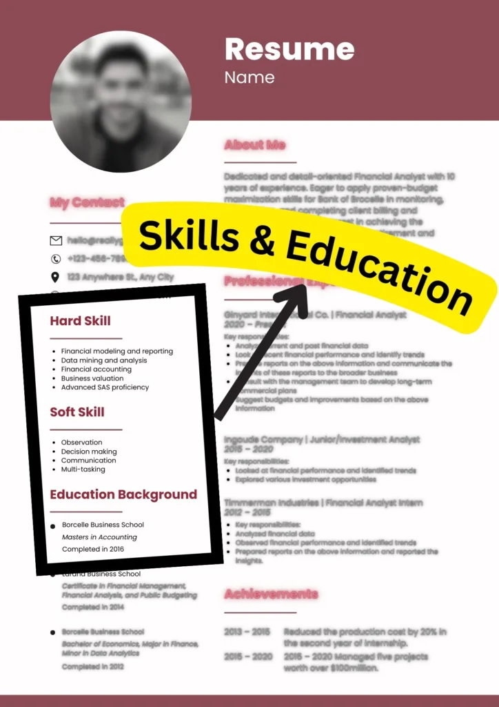 Best way to list skills and education on a resume in 2024