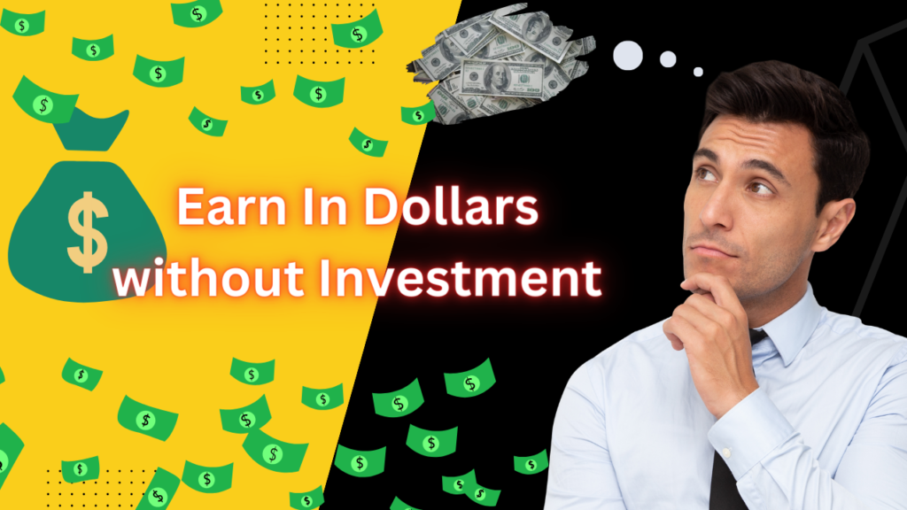 Earn in Dollars online without Investment