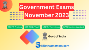 government exams in November 2023